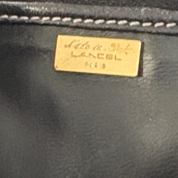 Lancel Black Leather ToteBag, bucket bag - Picture 14 of 16